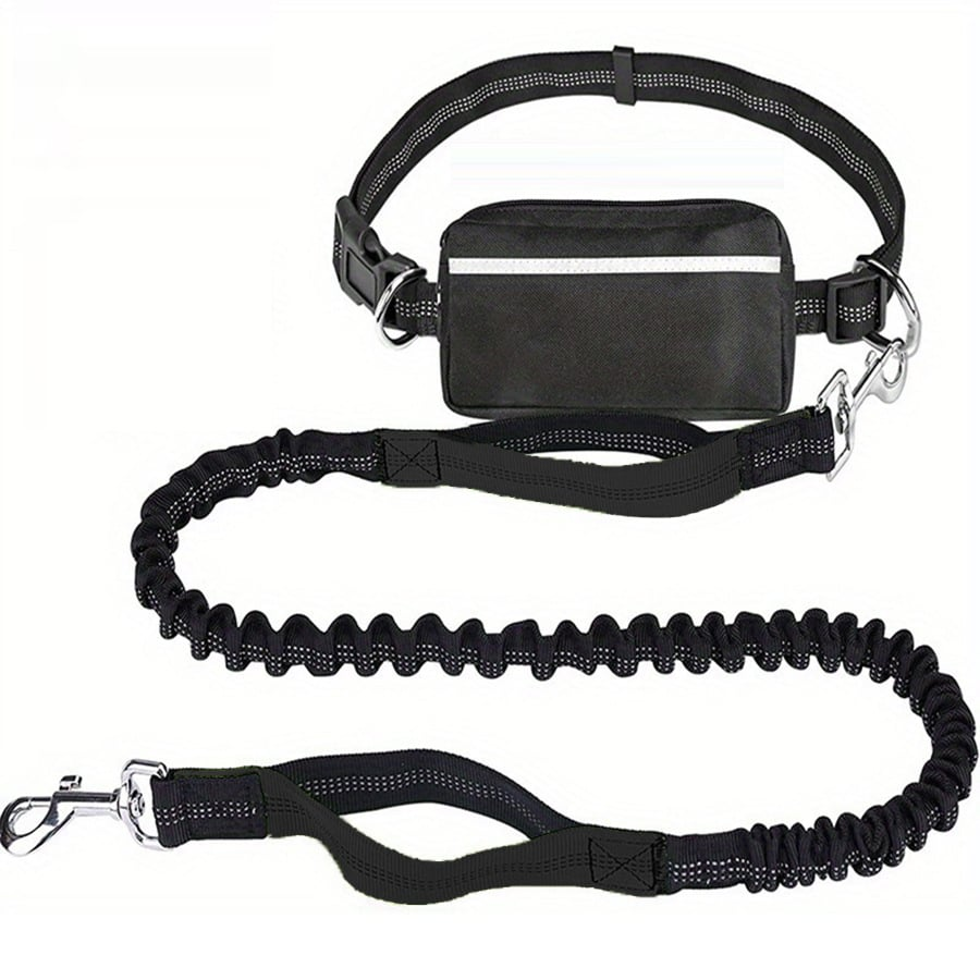 DoggoBelt™ | Handsfree hundkoppel med dragkedjeficka