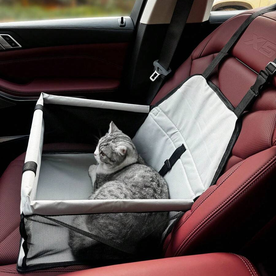 PurrfectRide™ Bilbarnstol – Luftig Komfort för Små & Mellanstora Husdjur