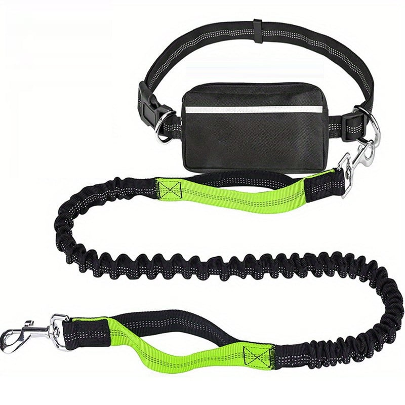 DoggoBelt™ | Handsfree hundkoppel med dragkedjeficka