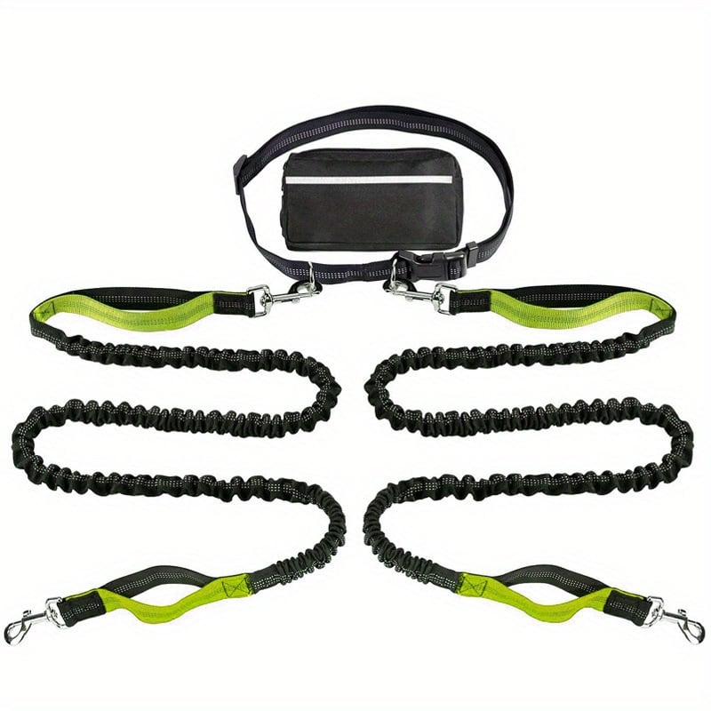 DoggoBelt™ | Handsfree hundkoppel med dragkedjeficka
