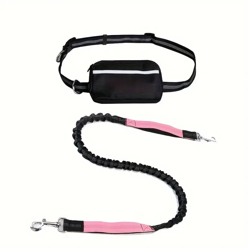 DoggoBelt™ | Handsfree hundkoppel med dragkedjeficka