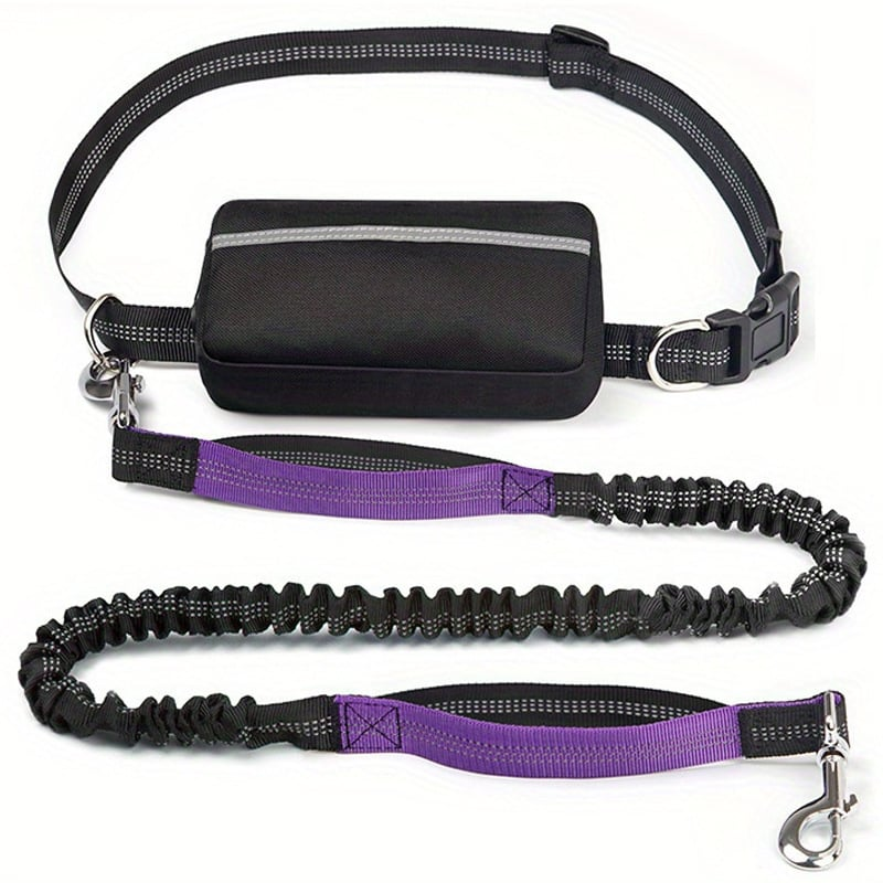 DoggoBelt™ | Handsfree hundkoppel med dragkedjeficka