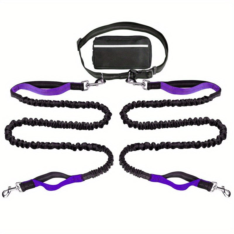 DoggoBelt™ | Handsfree hundkoppel med dragkedjeficka