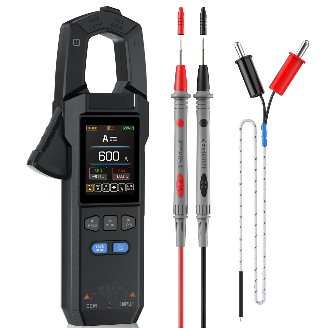 DMC-100 SmartMeter™ | Precision Clamp Multimeter med Färgdisplay