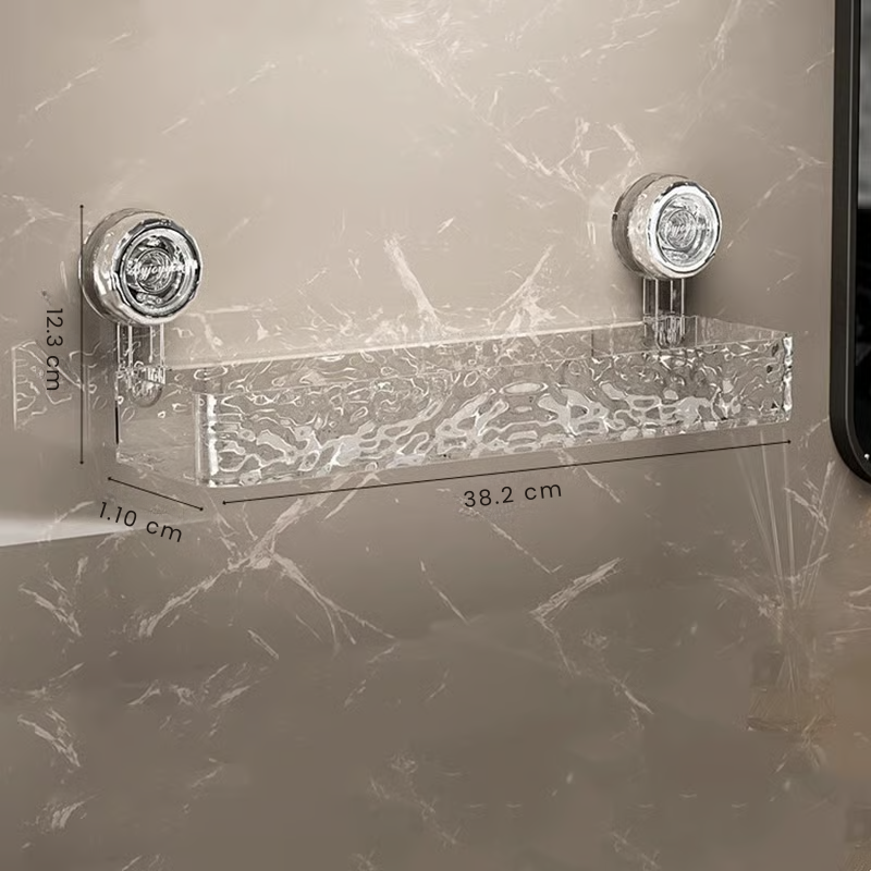 GripLock Shower Caddy™ – Badrumshylla utan borrning med stark sugkraft och platsbesparande design