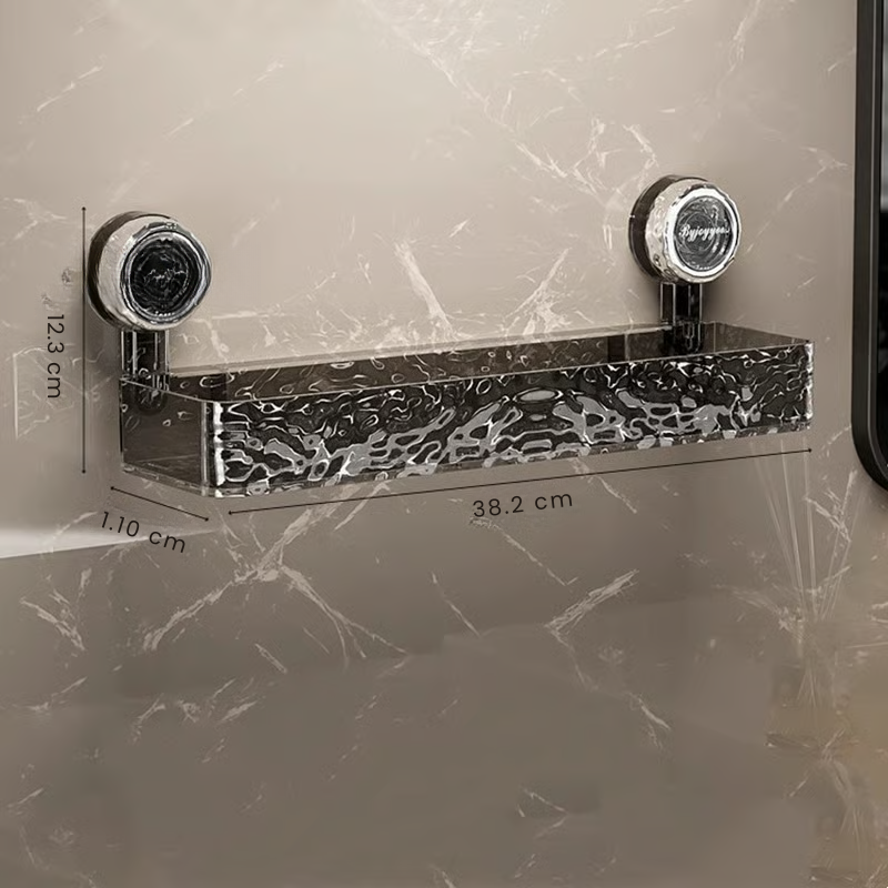 GripLock Shower Caddy™ – Badrumshylla utan borrning med stark sugkraft och platsbesparande design