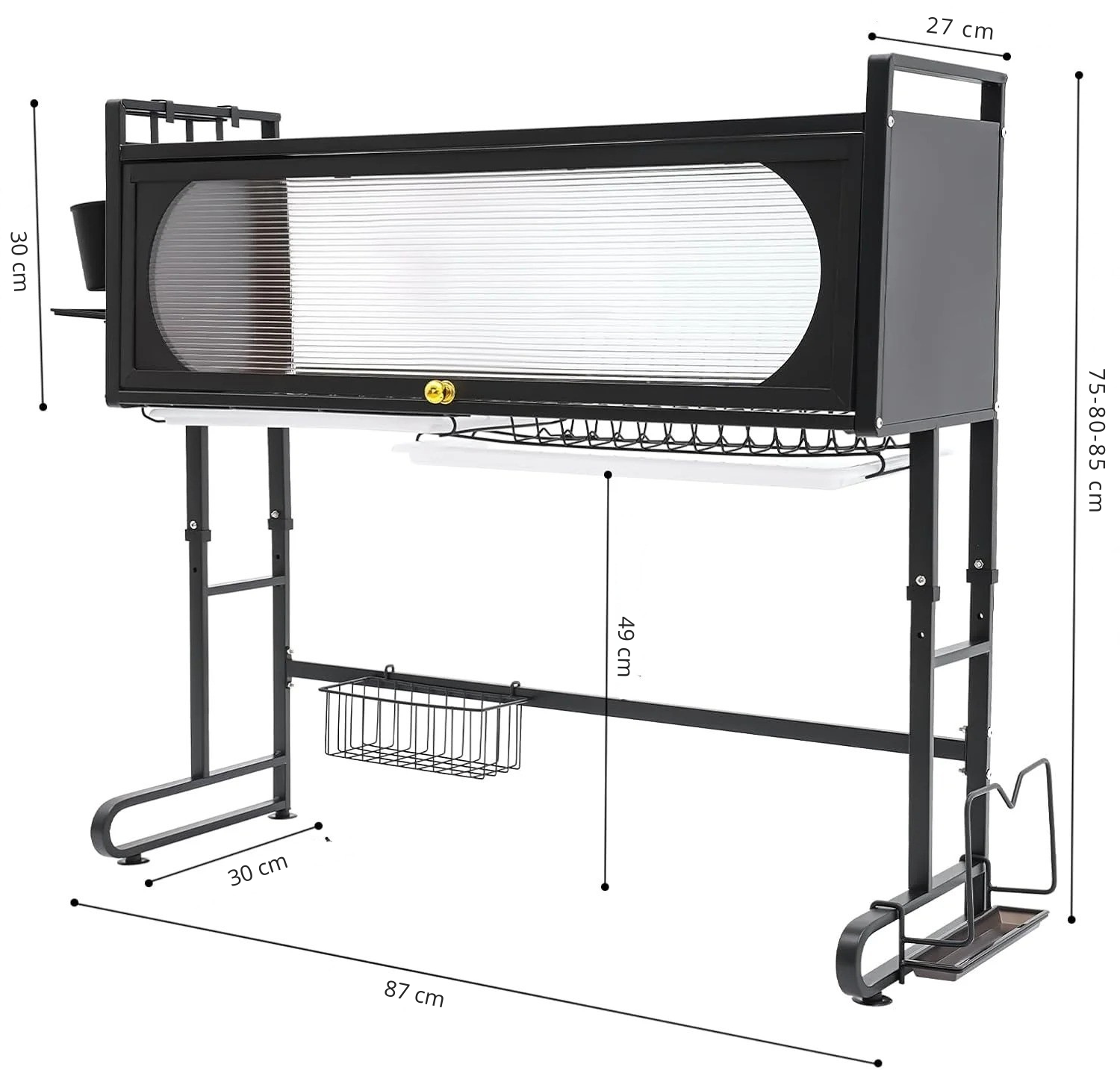 DrySpace™ Över-Sinken Diskställ – Maximera Ditt Köksutrymme Lätt