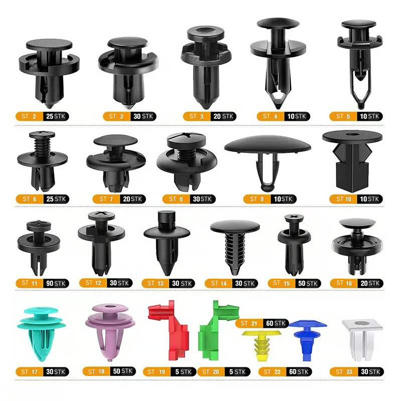 FixMate Universal Fasteners 680 Kit – 680PCS Bilklämmor med Verktygssats