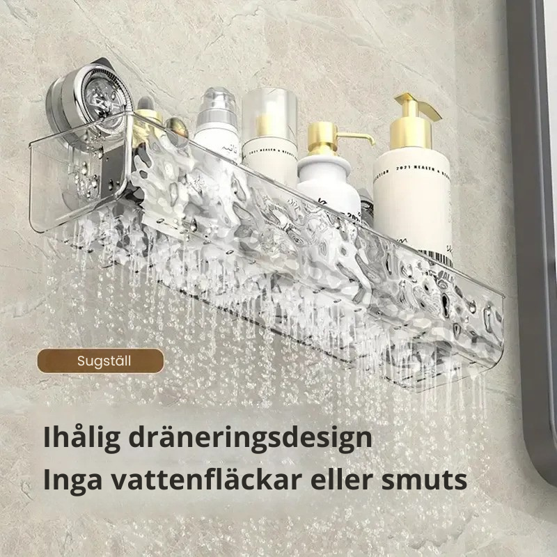 GripLock Shower Caddy™ – Badrumshylla utan borrning med stark sugkraft och platsbesparande design