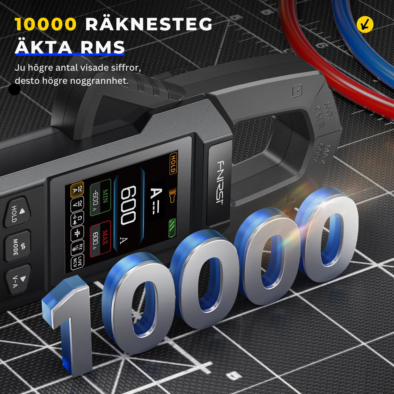DMC-100 SmartMeter™ | Precision Clamp Multimeter med Färgdisplay