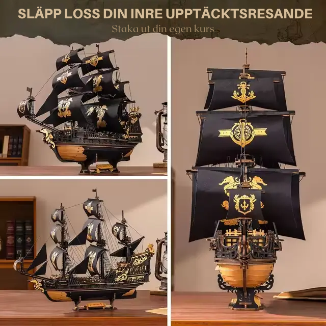 Seahorse Warbarque™ - 3D-träpussel