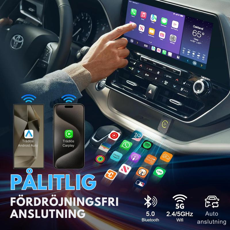 AutoPlugGo™ | Mini Trådlös CarPlay-adapter
