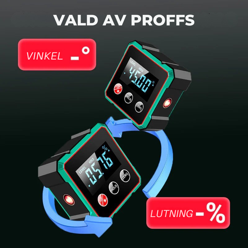 AngleMaster Pro – Digital Vinkelmätare i Fickstorlek