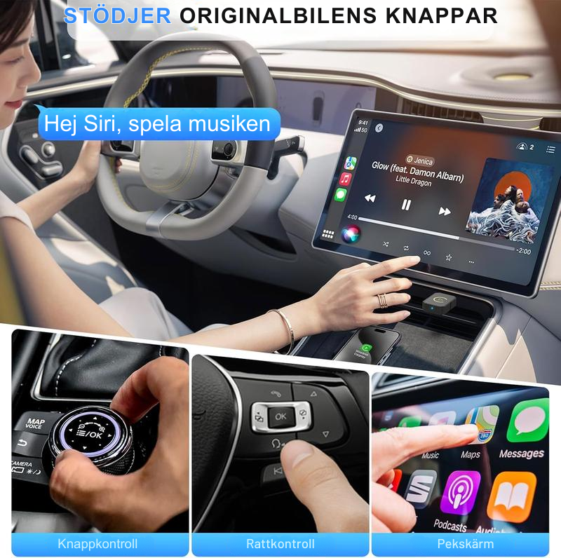 AutoPlugGo™ | Mini Trådlös CarPlay-adapter