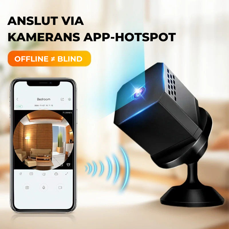StealthVision™ Mini – Trådlös övervakning dygnet runt var som helst