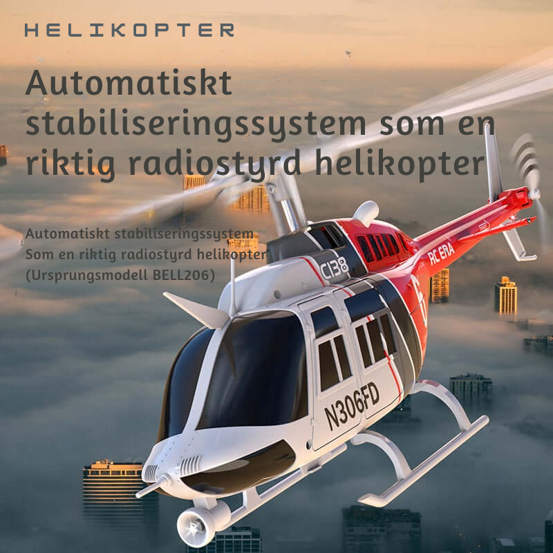 AeroHawk™ C138 6CH fjärrkontrollerad helikopter med gyro och optisk flödespositionering