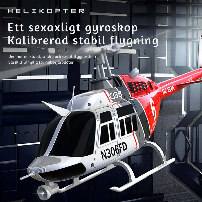 AeroHawk™ C138 6CH fjärrkontrollerad helikopter med gyro och optisk flödespositionering
