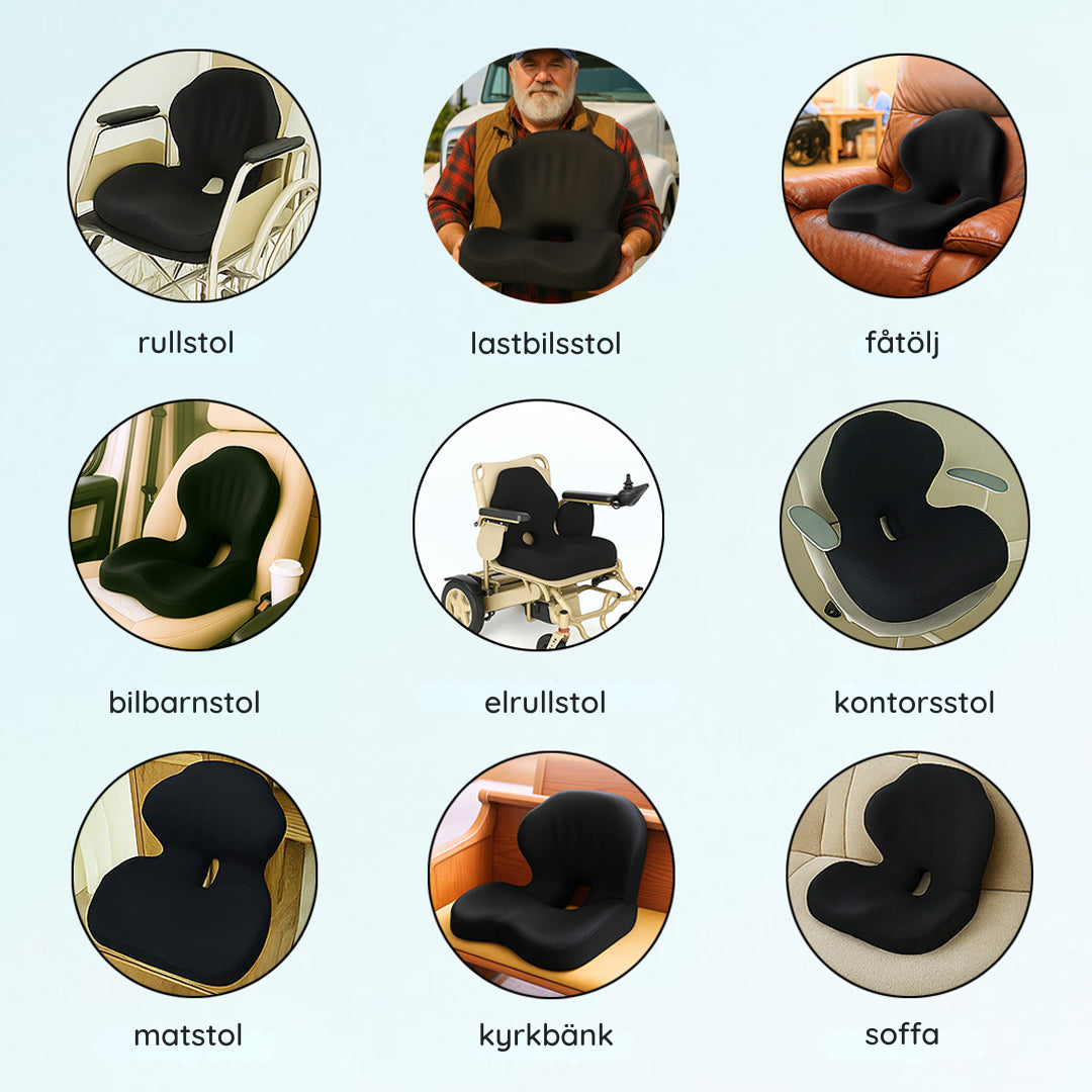 Cushiora™ | Premium Komfort- & Hållningsstödskudde