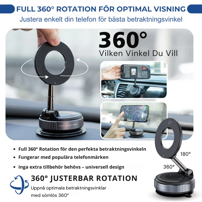 Magnetiq Pro™ | 360° magnetisk telefonhållare