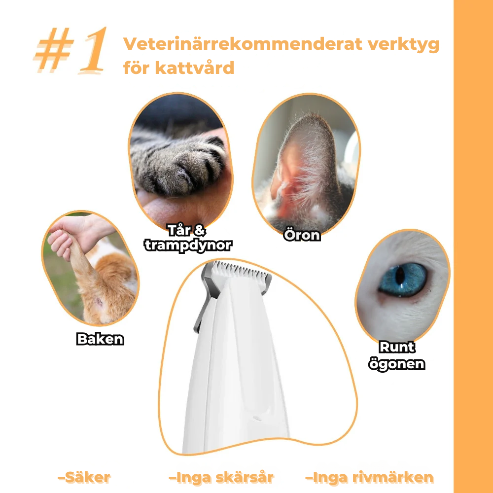 FurWhisper™ | Tyst Trimmer för Kattvård