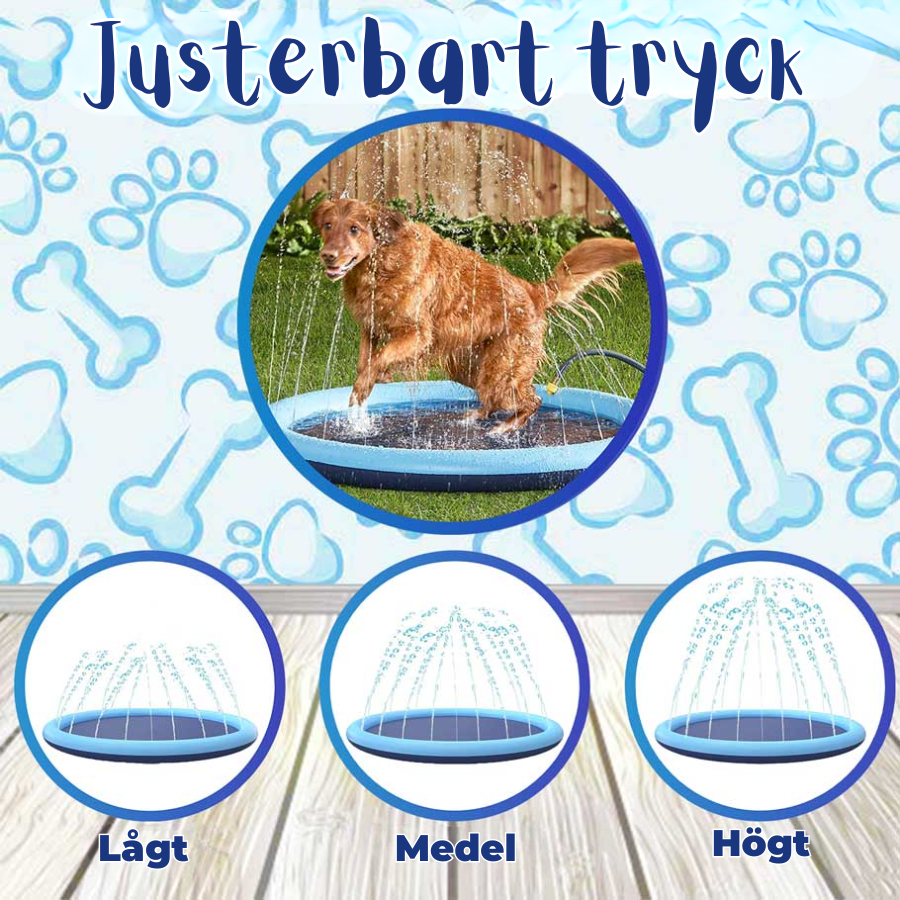 SplashPup™ – Vattenspridarpool för hundar