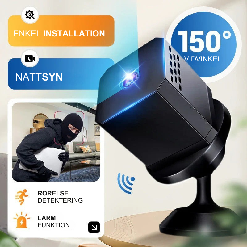 StealthVision™ Mini – Trådlös övervakning dygnet runt var som helst