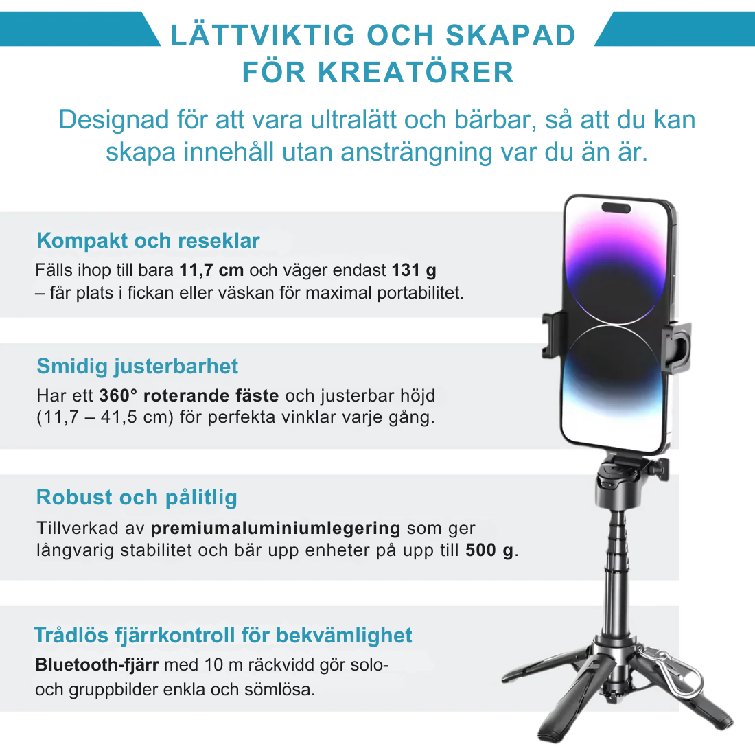 PivotSnap 360 Fickstativ
