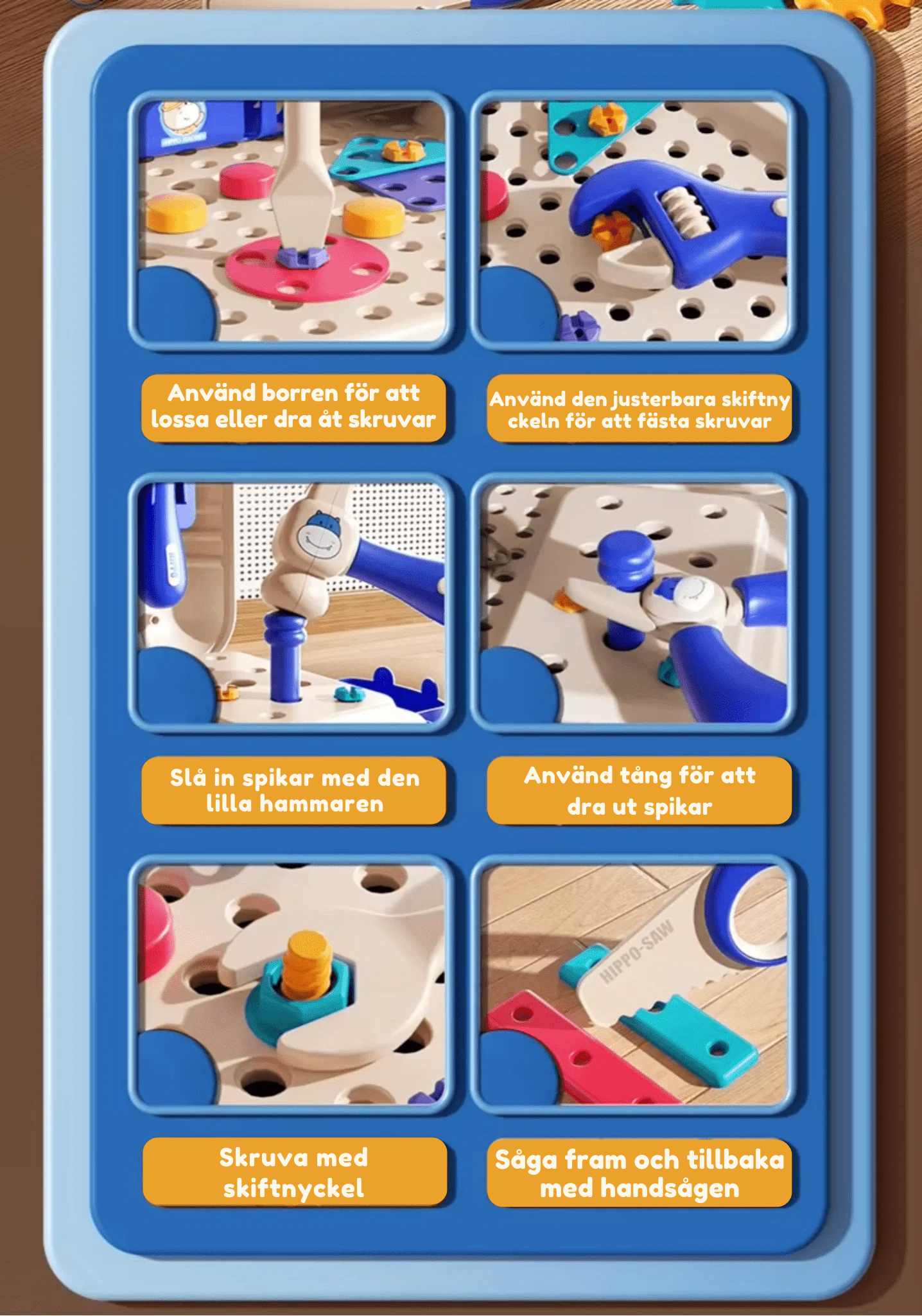 Little Maker’s Workshop – Montessori Verktygssats ✨