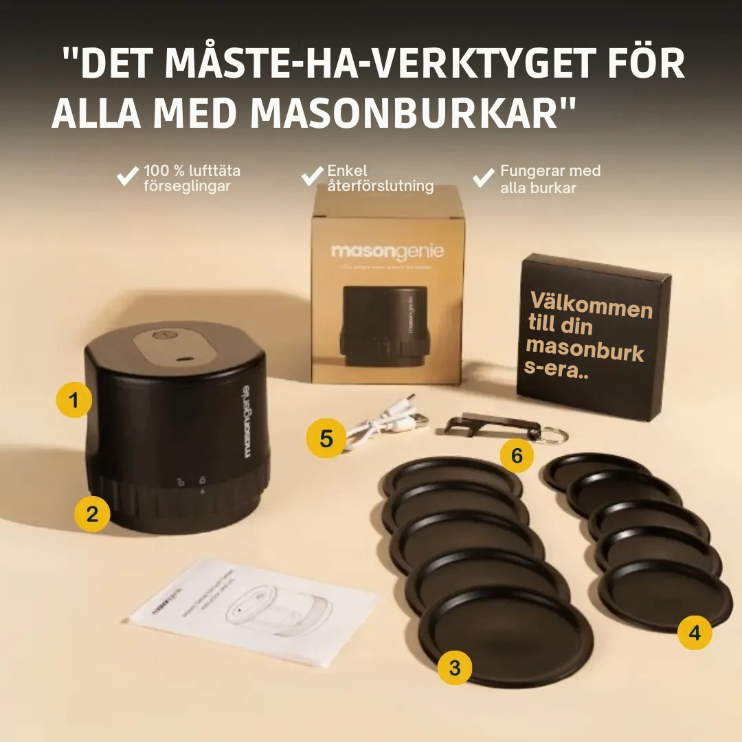 PerfectSeal™ Mason Genie – Forsegling gjort enkelt!