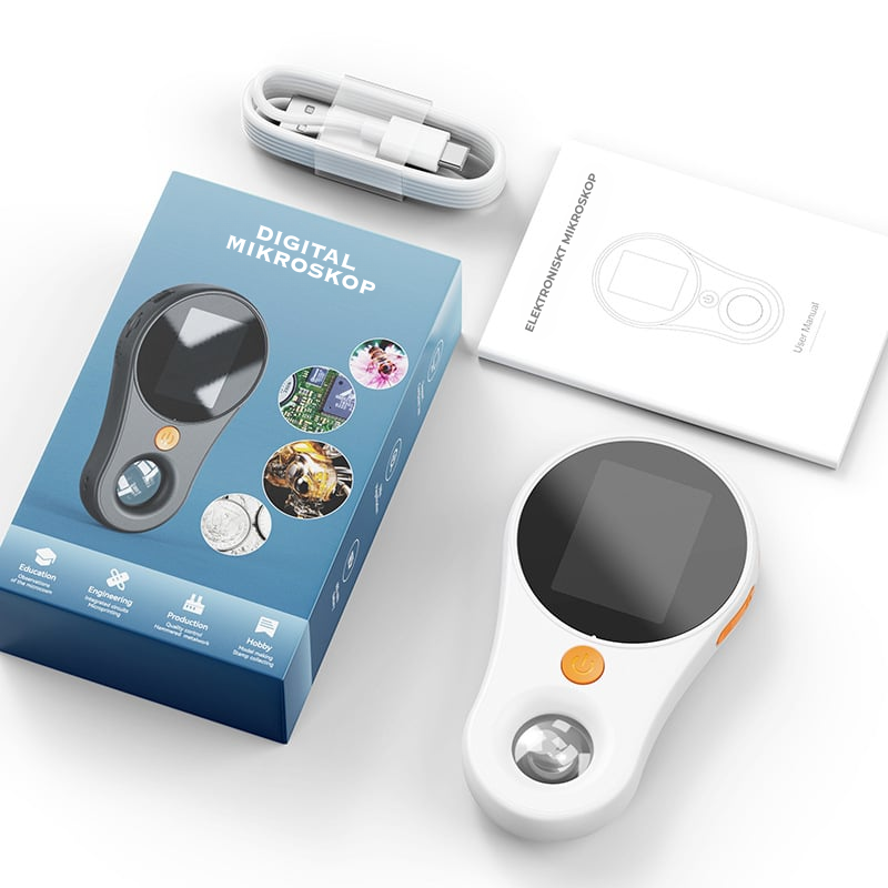 Zoomin™ | Handhållet digitalt mikroskop med LED‑belysning