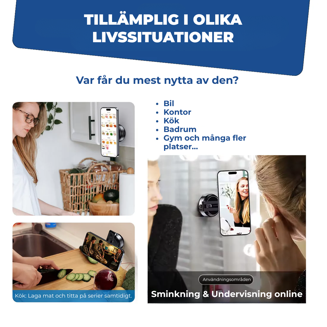 HoldNGo™ | 360° Magnetisk Mobilhållare