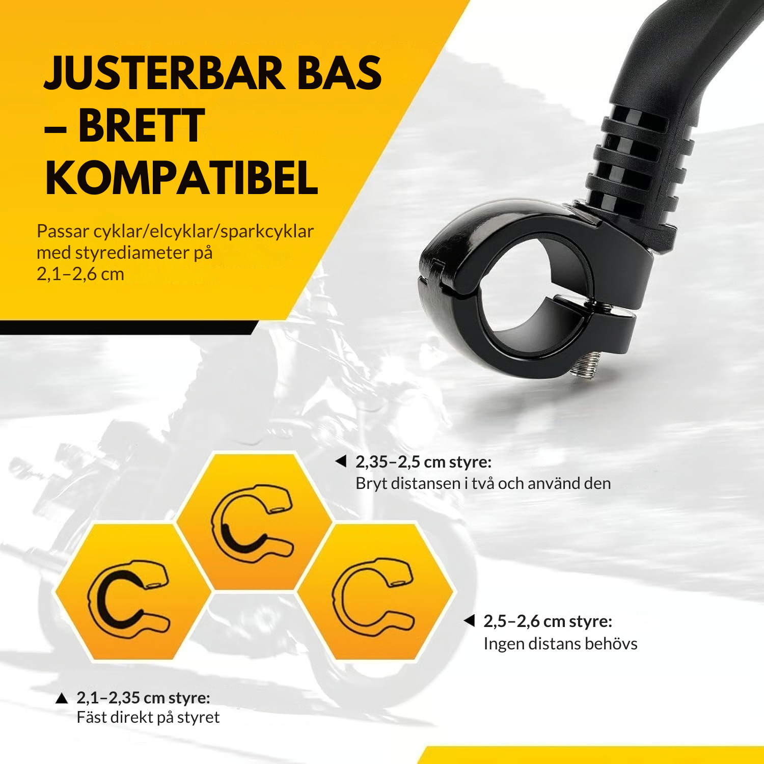 RideGuard™ Cykelspegel – 360° Bak­spegelskärpa och orubblig stabilitet