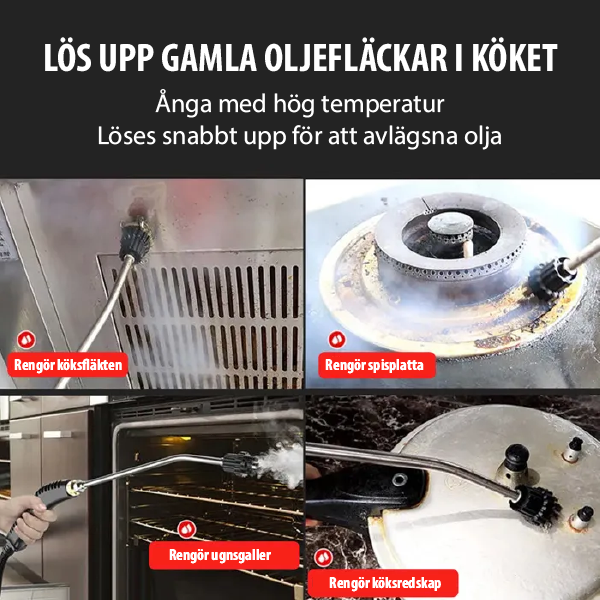 Allt-i-ett-ångrengörare under tryck