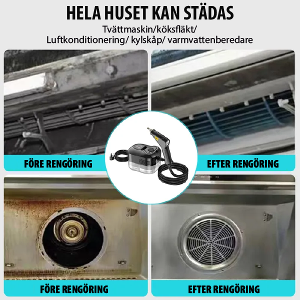 Allt-i-ett-ångrengörare under tryck