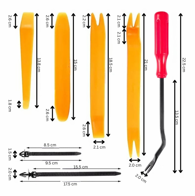 FixMate Universal Fasteners 680 Kit – 680PCS Bilklämmor med Verktygssats
