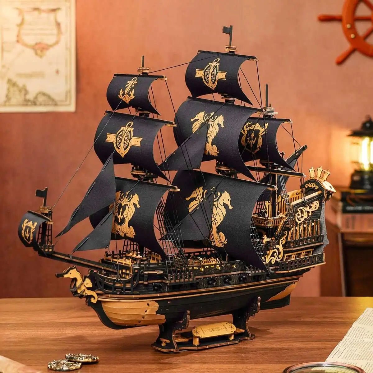 Seahorse Warbarque™ - 3D-träpussel