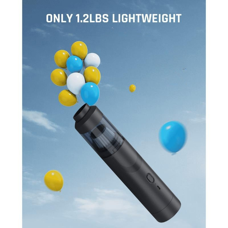 V8 Mate Ultralätt Trådlös Bilstädare – 12kPa Kraftfull Sugkraft, USB-C Snabbladdning, Kompakt & Portabel med Flera Tillbehör