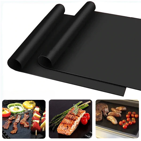 Lyxig BBQ Grillmatta – Non-stick, Återanvändbar & Disksäker för Grill och Ugn