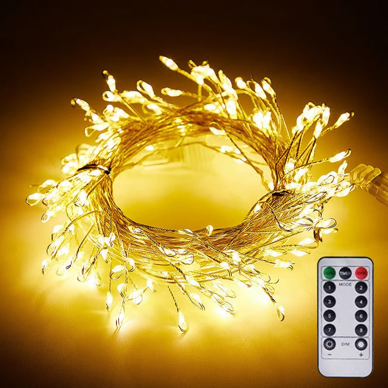 ✨ TwinkleGlow Julbelysning – Varma LED-ljusslingor för gran, fönster, sovrum och juldekoration 🎄