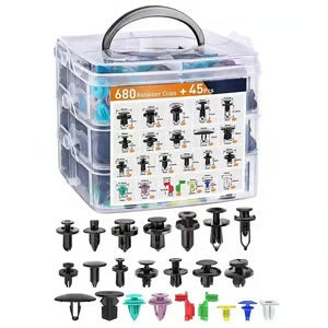 FixMate Universal Fasteners 680 Kit – 680PCS Bilklämmor med Verktygssats
