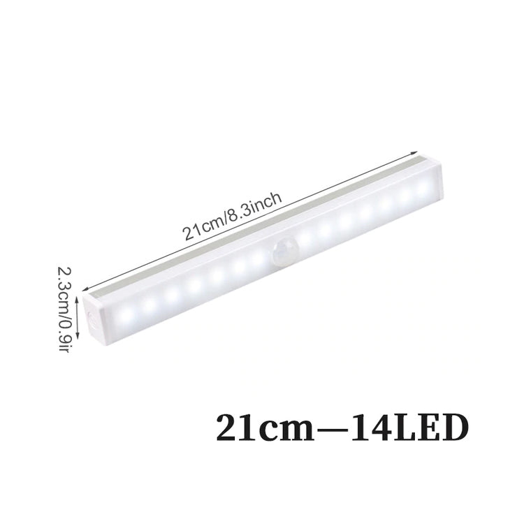 Trådlös LED-skåpbelysning med rörelse- & dagsljussensor – Enkel installation