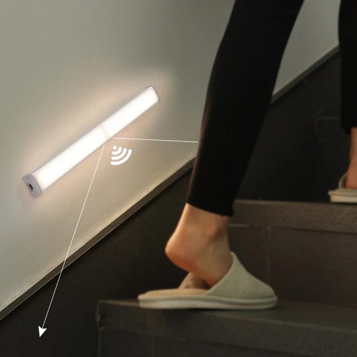 Trådlös LED-skåpbelysning med rörelse- & dagsljussensor – Enkel installation