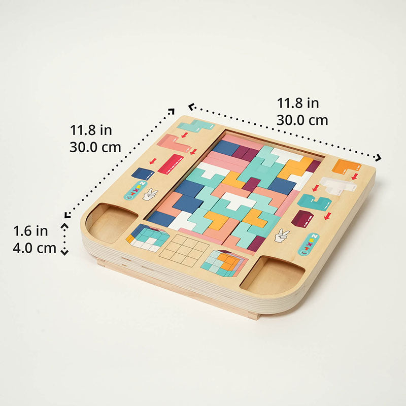 Montessori Tetris i trä